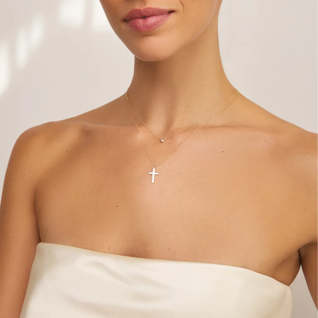 Gold Cross Necklace - Image 6