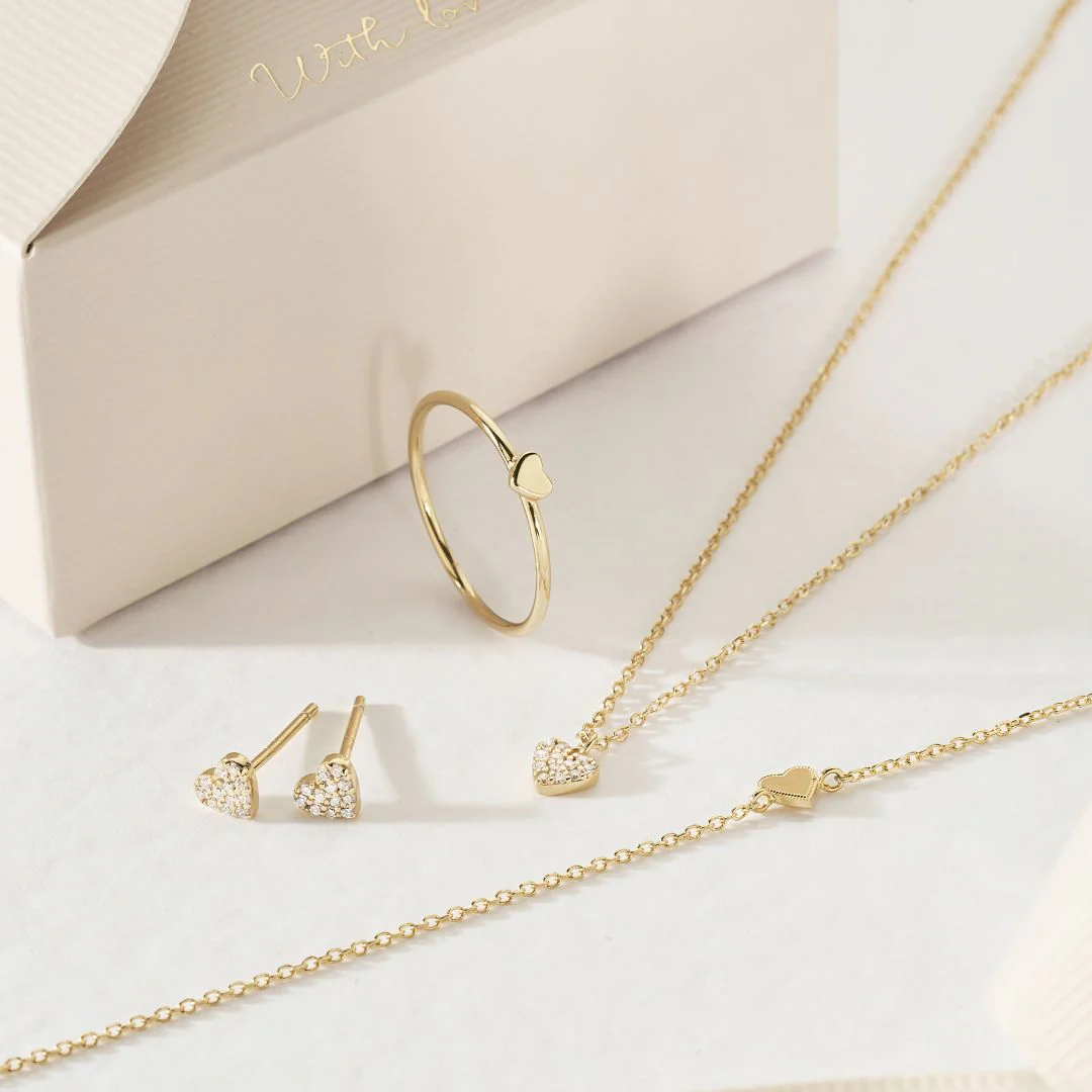 Gold Tiny Heart Ring - Image 9