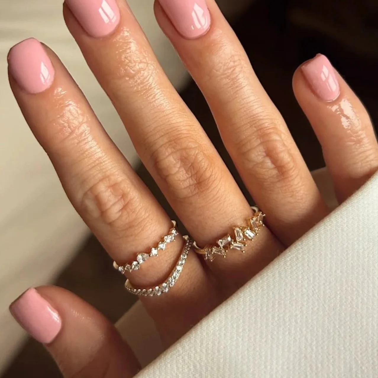 Gold Diamond Style Cluster Ring - Image 9