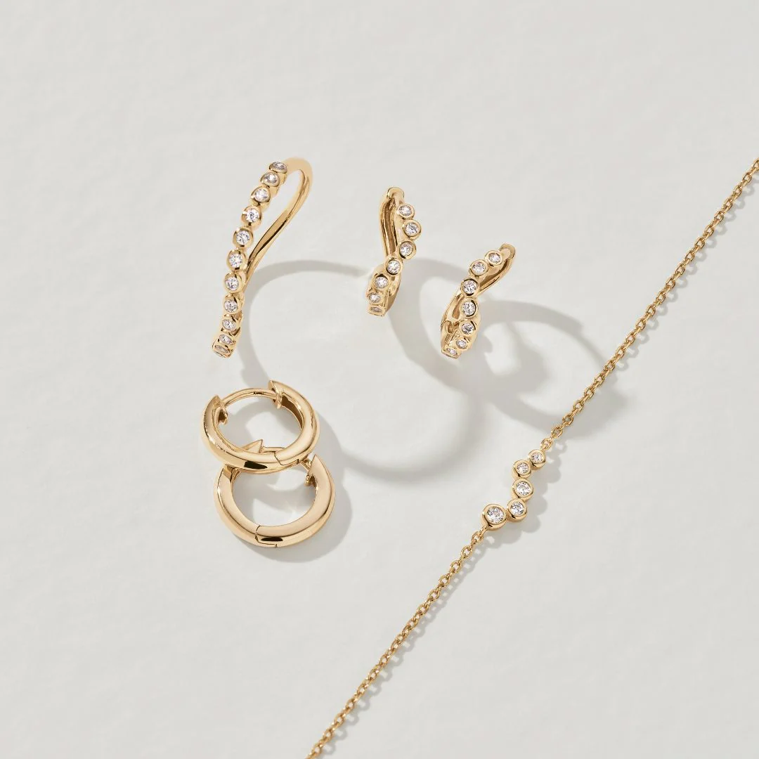 Gold Diamond Style Wave Ring - Image 15