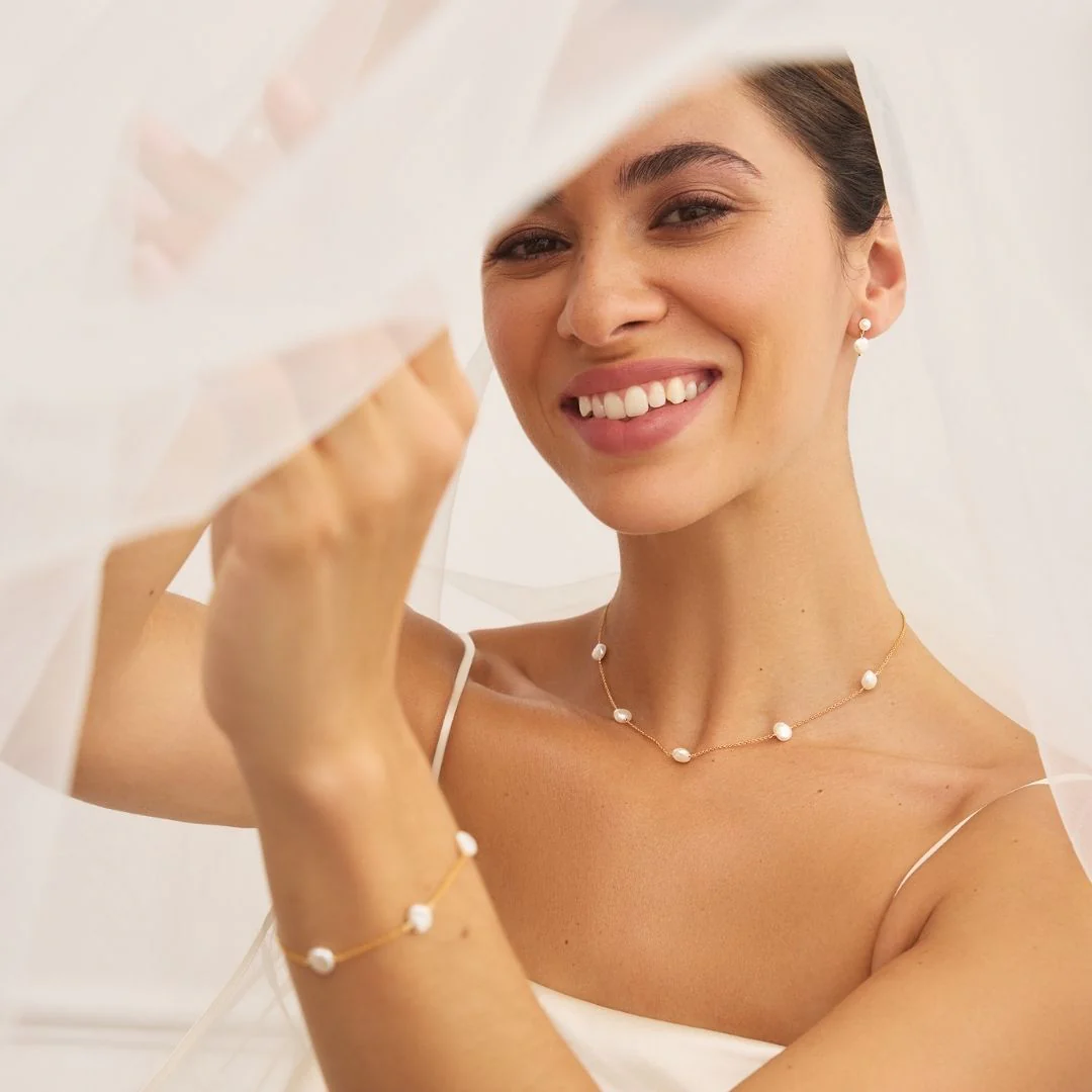 Gold Five Baroque Pearl Choker - Image 2