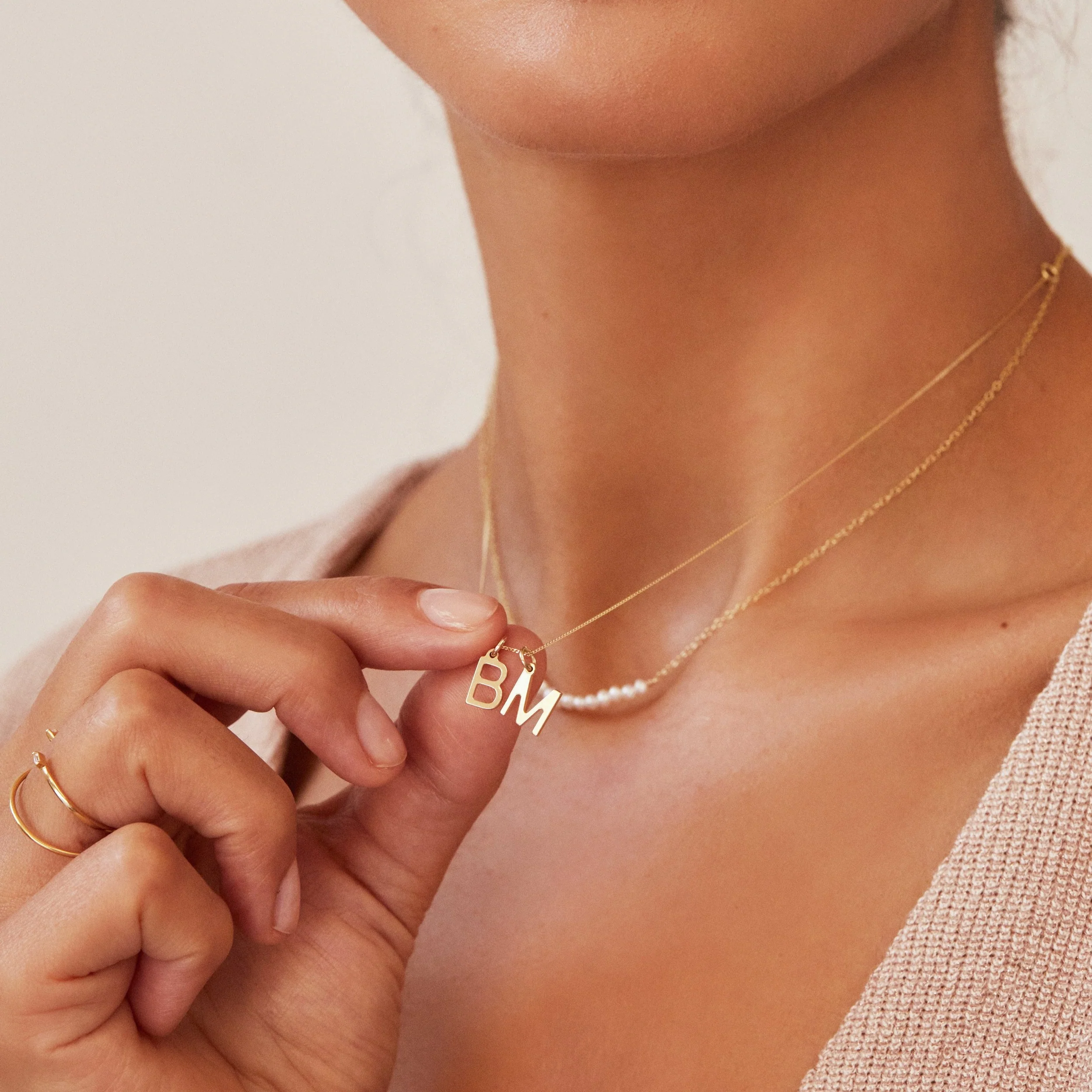 Gold Individual Initial Charm - Image 7