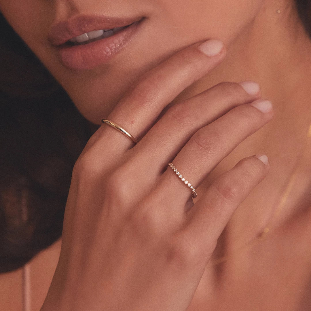 Gold Mini Dome Ring - Image 9