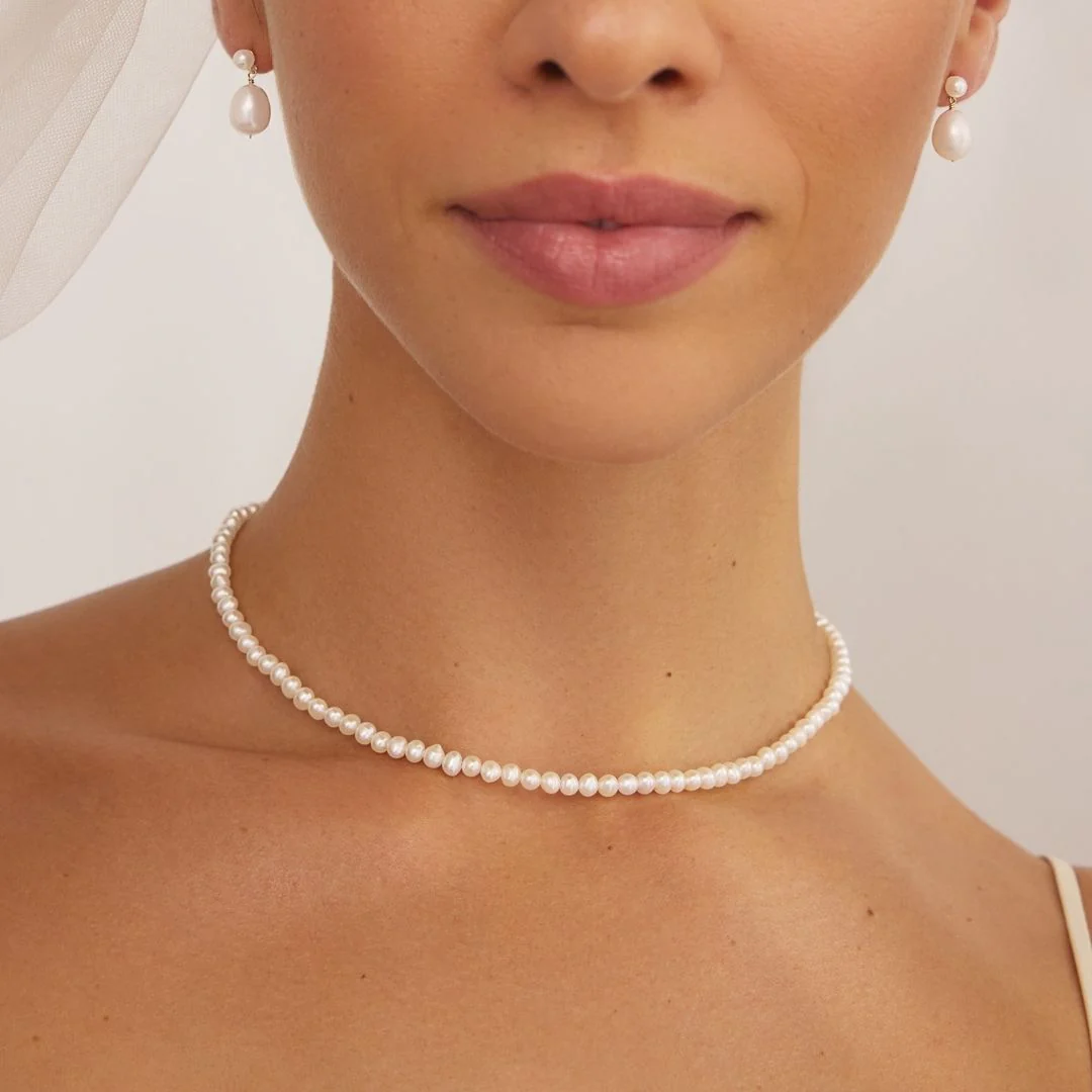Silver Pearl Choker - Image 6