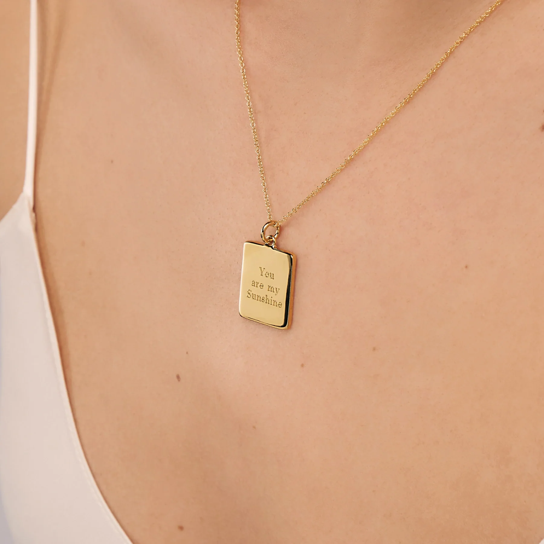 Gold Personalised Verse Necklace - Image 3