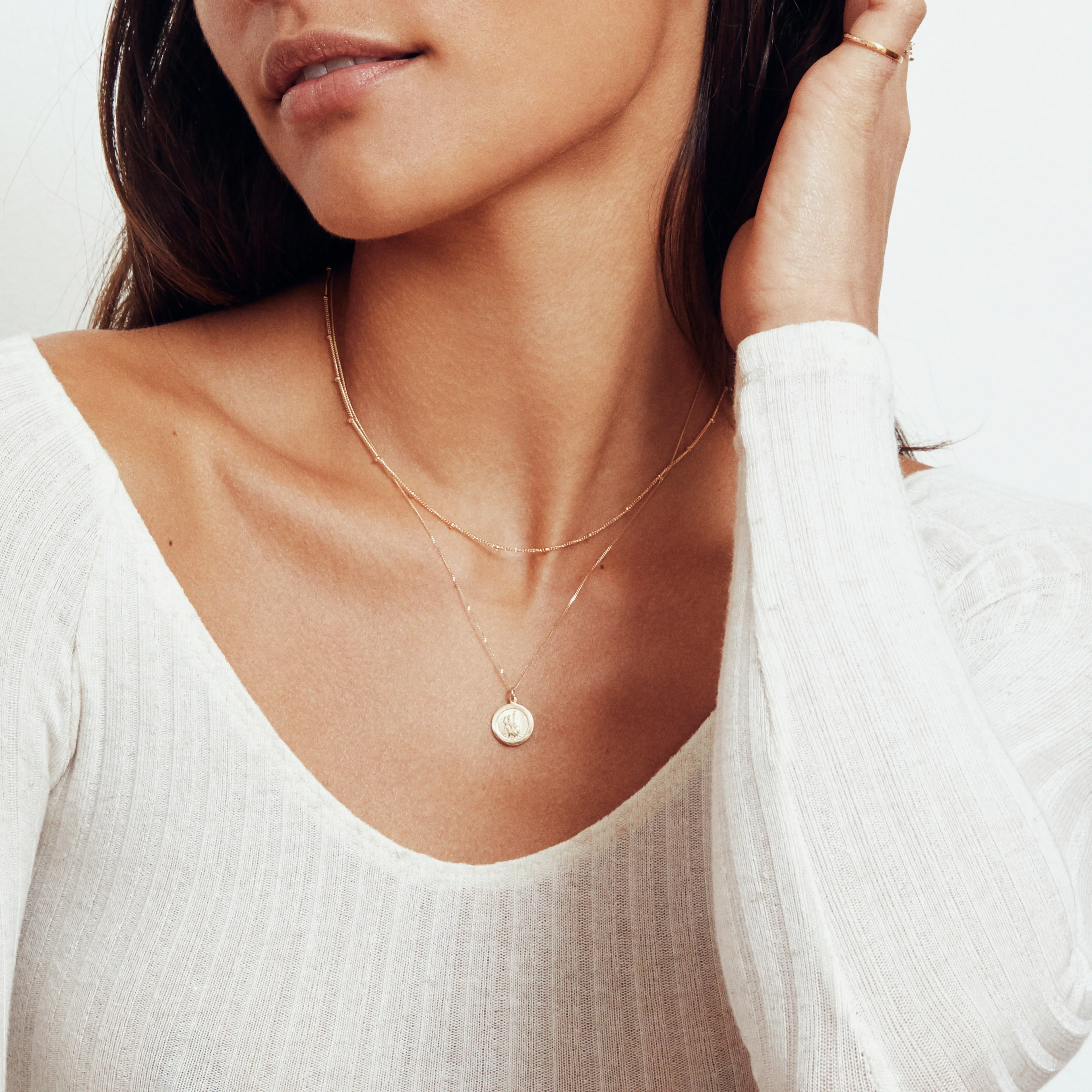 Gold Satellite Chain Necklace - Image 3