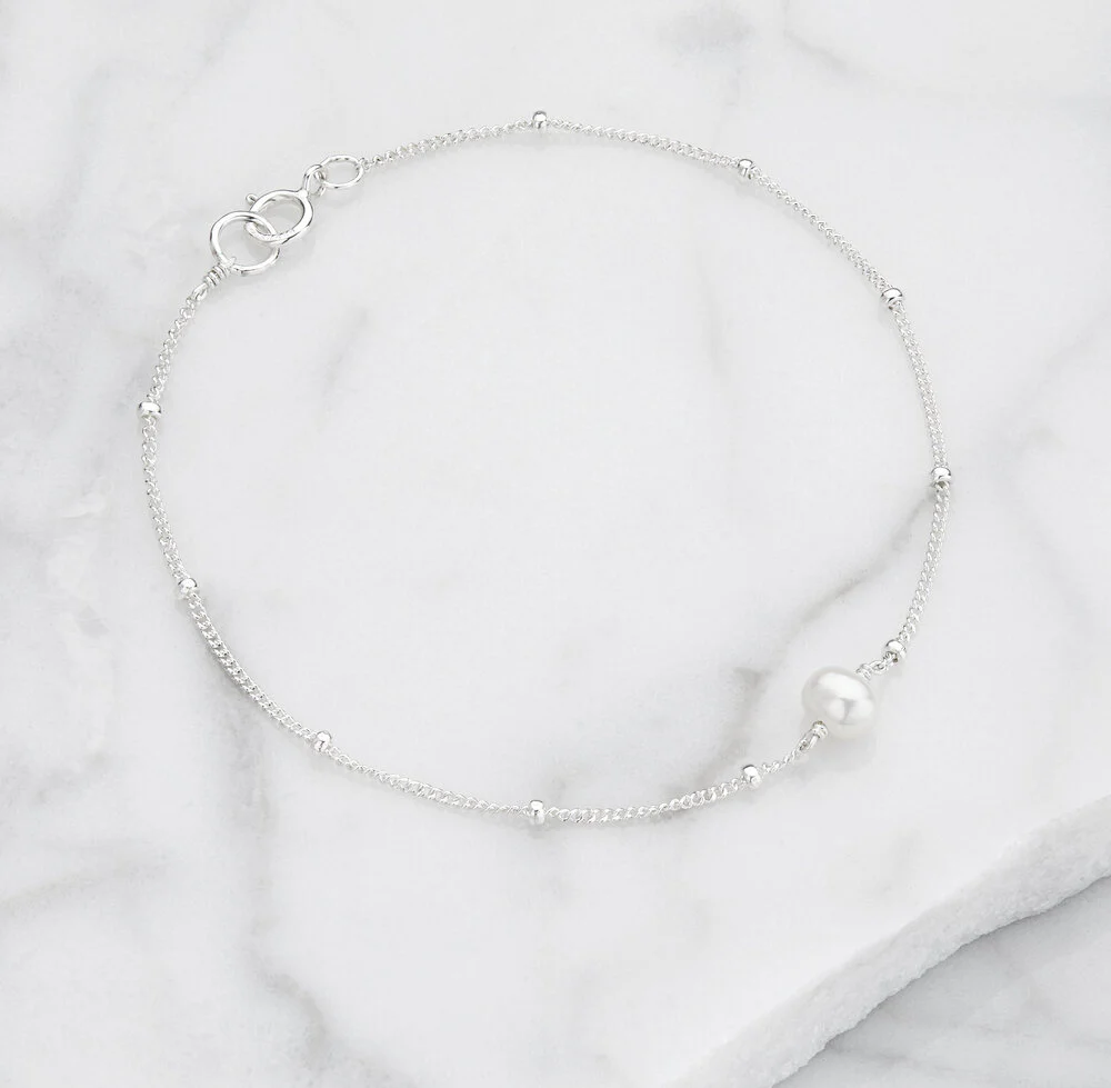 Gold Satellite Pearl Bracelet - Image 5