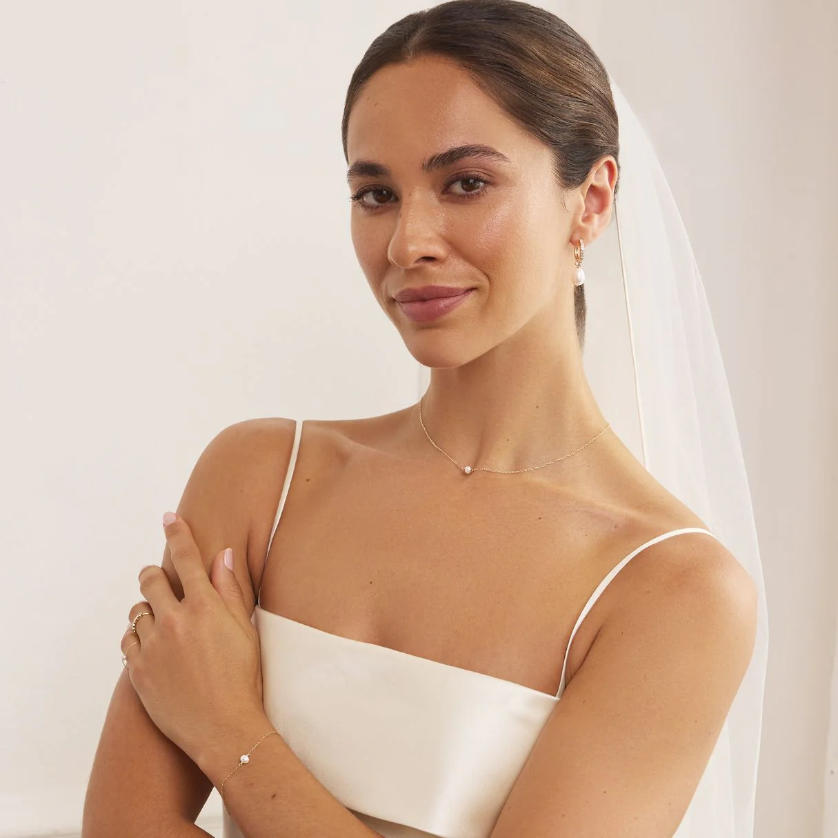 Gold Single Pearl Choker - Image 5
