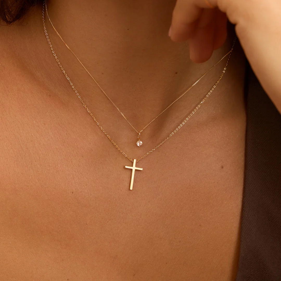 Gold Small Birthstone Pendant Necklace - Image 7