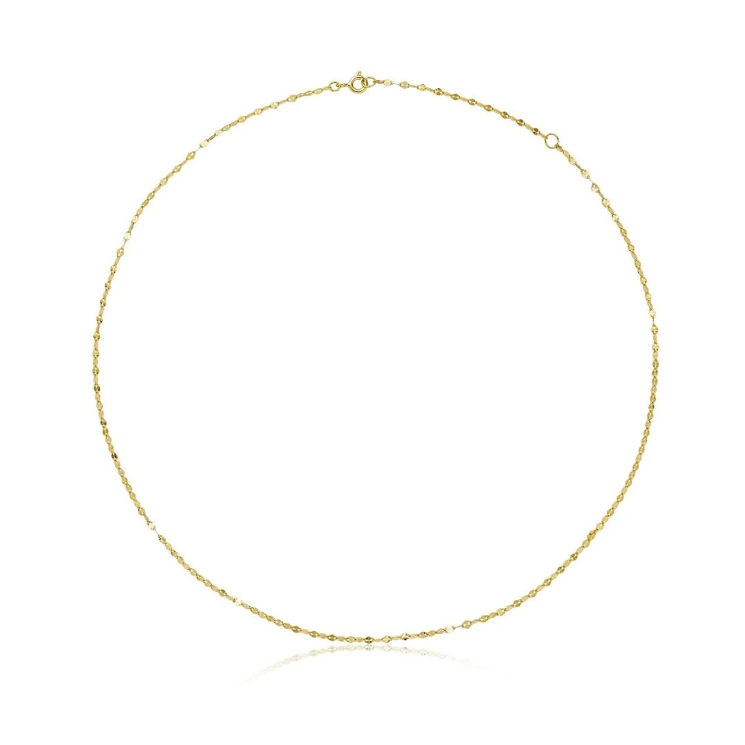 Gold Sparkle Chain Necklace - Image 9