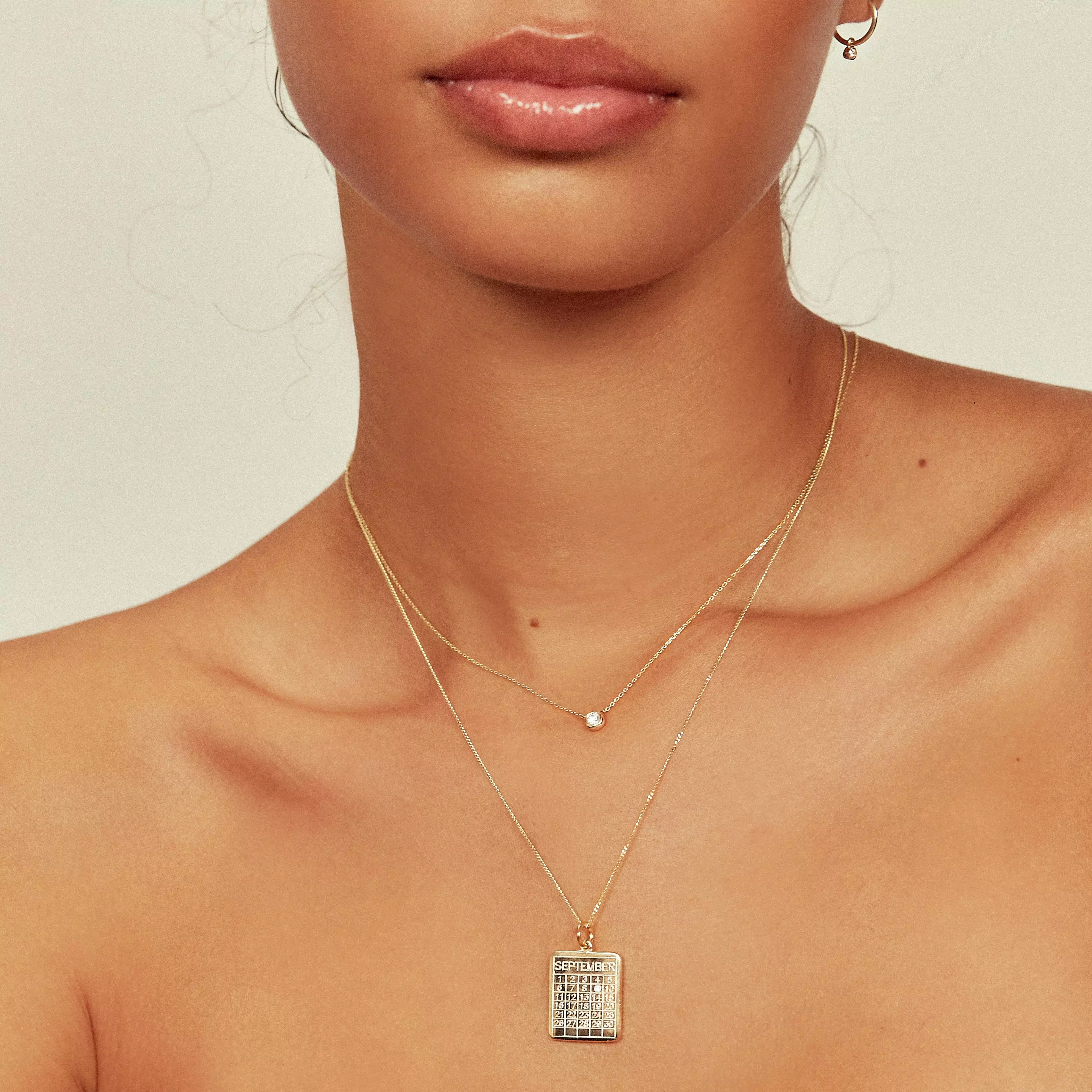 Gold Special Date Calendar Necklace - Image 5