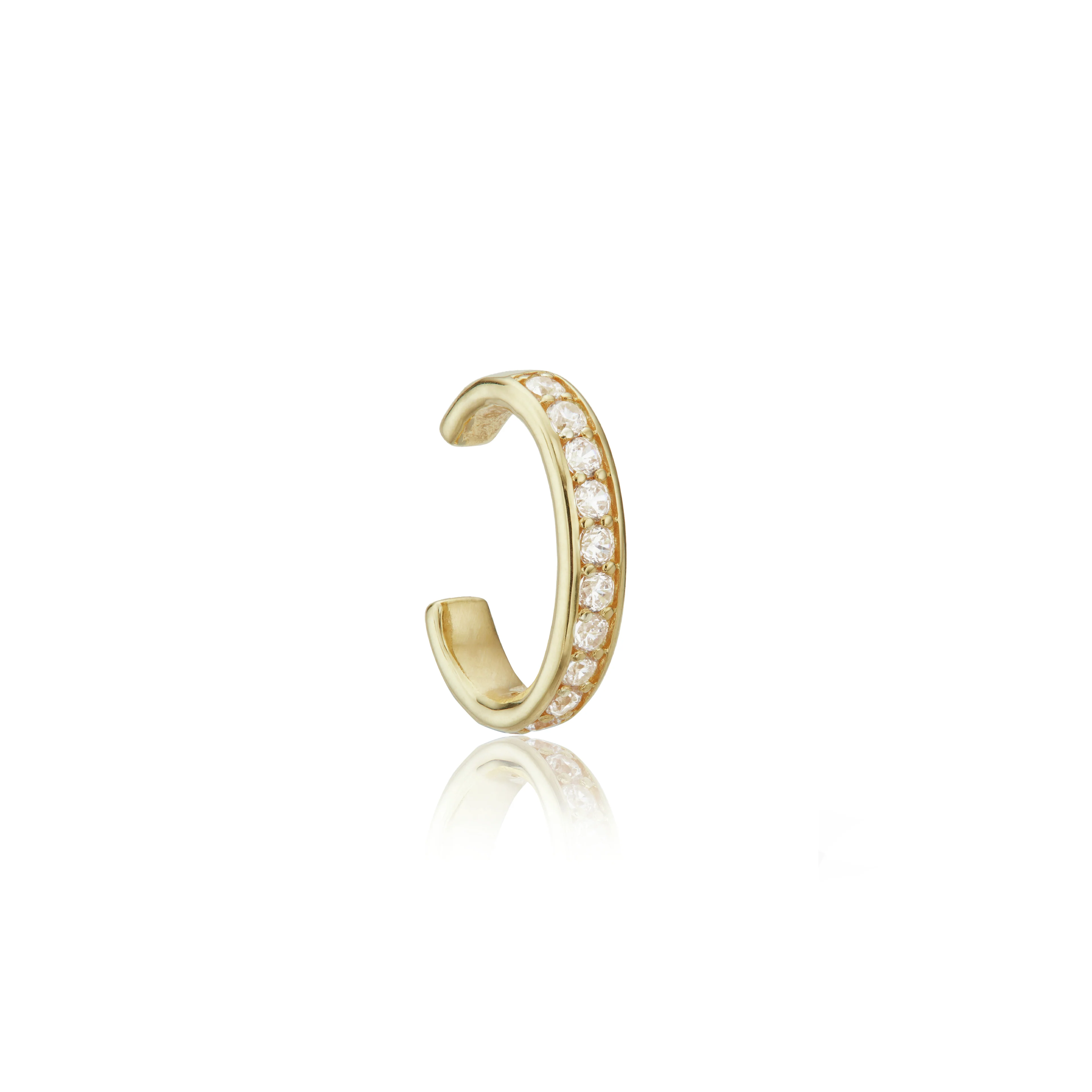 Gold Thick Diamond Style Ear Cuff