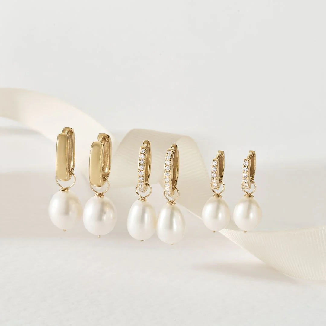 Gold Thick Squared Hoop Earrings - Image 10