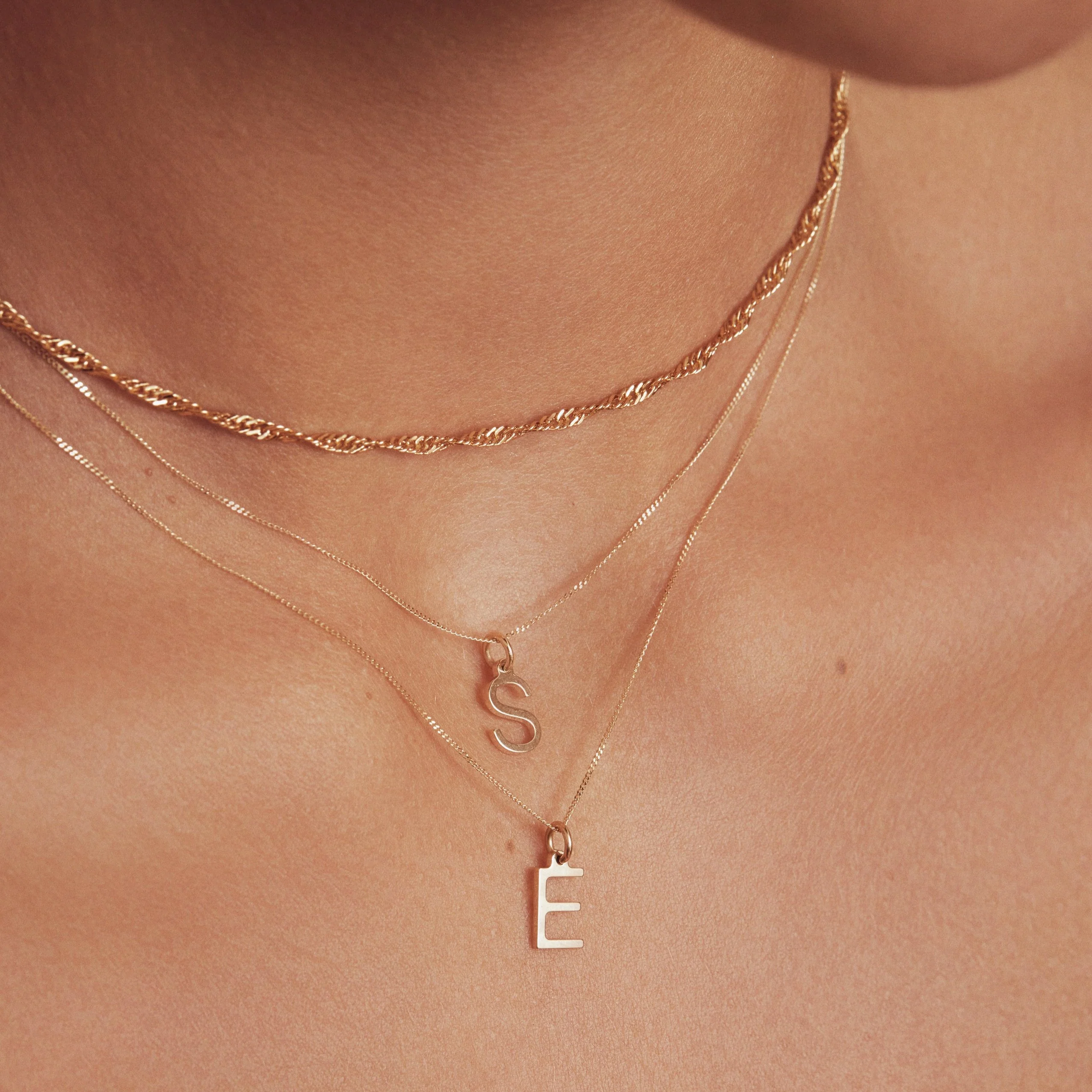 Gold Twisted Rope Chain Necklace - Image 3