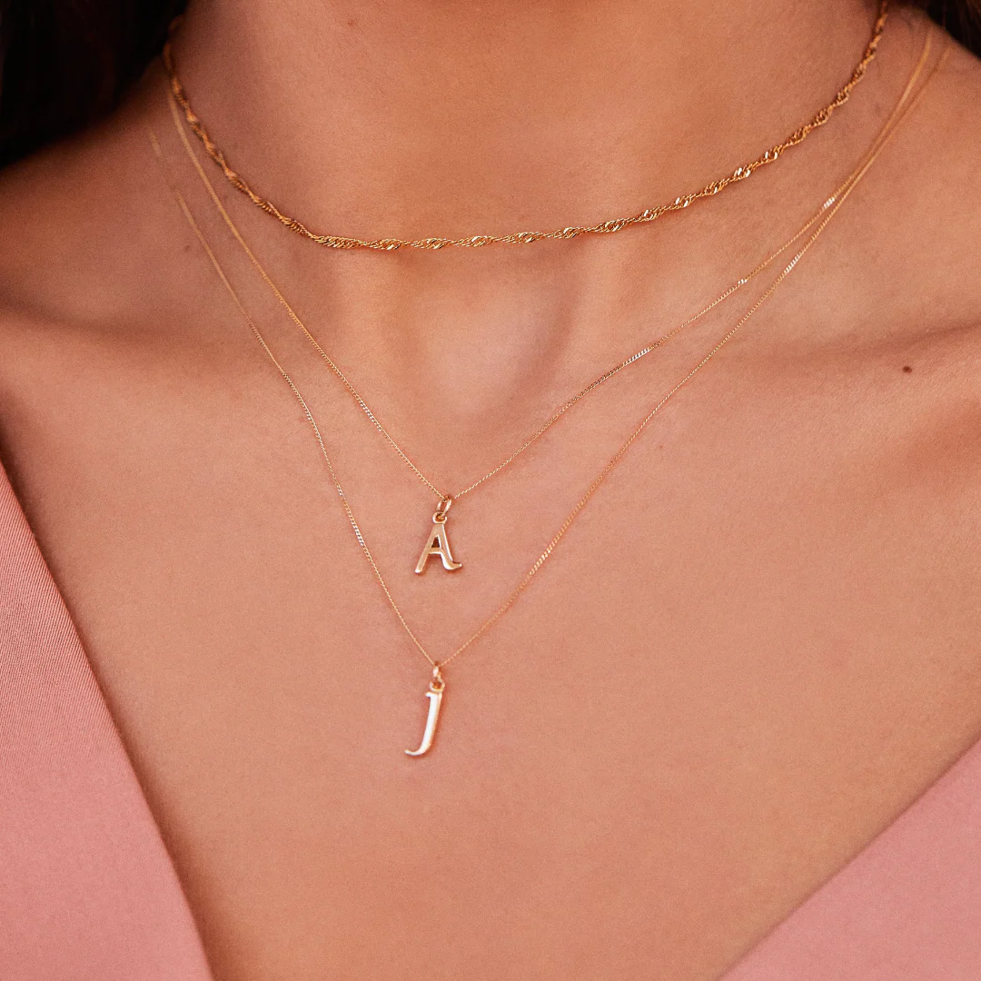 Gold Twisted Rope Chain Necklace - Image 4