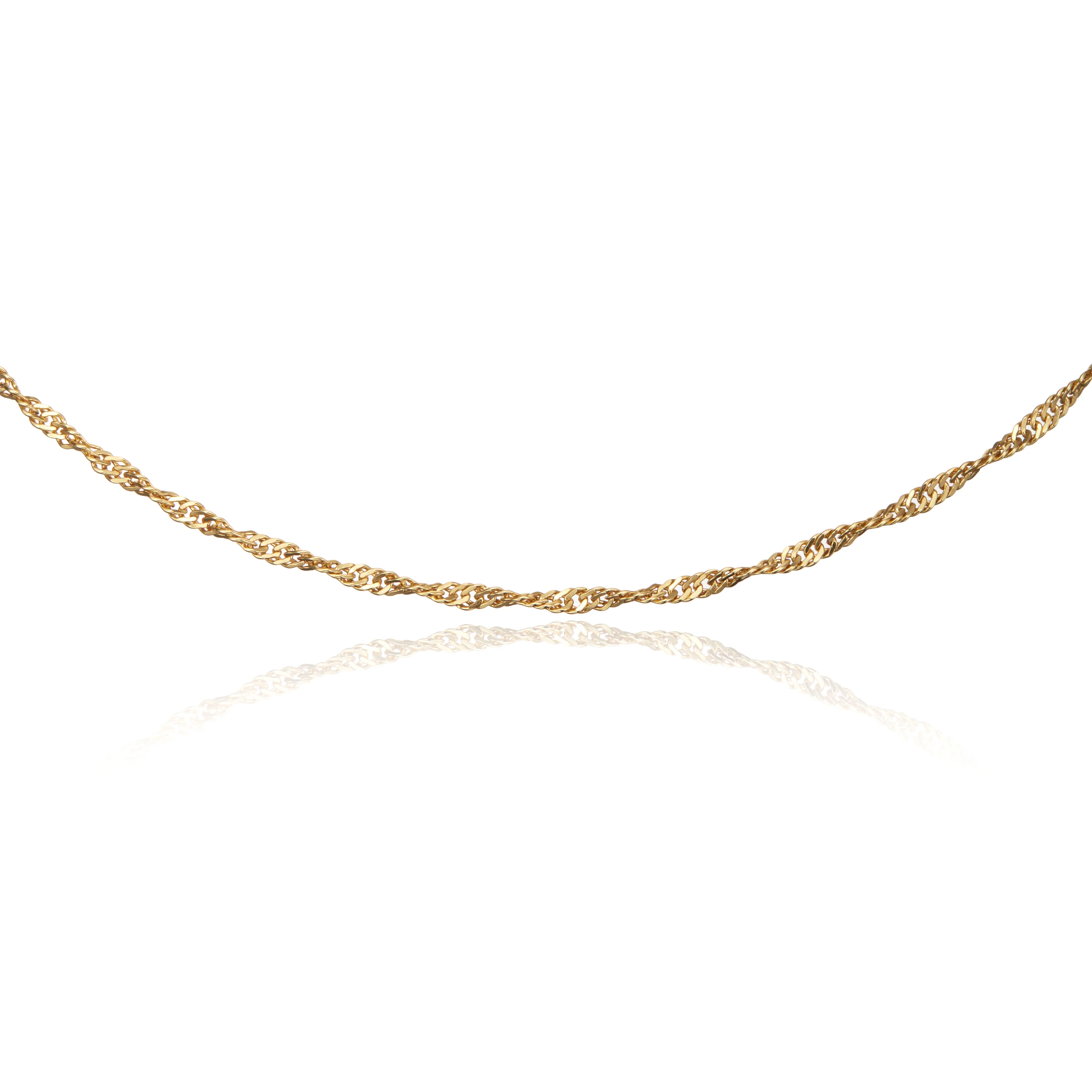 Gold Twisted Rope Chain Necklace - Image 7