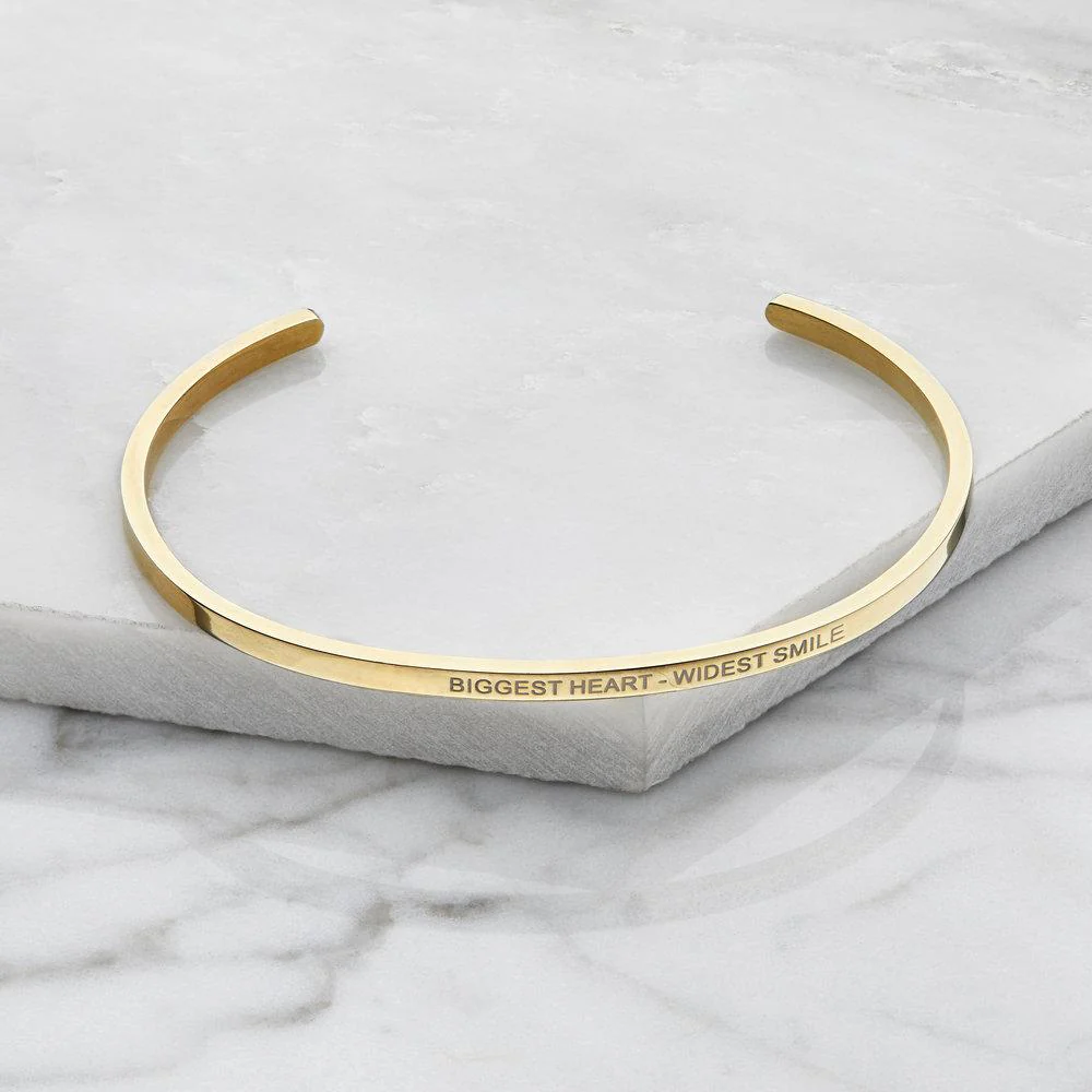 Rose Gold Thin Engraved Bangle - Image 4