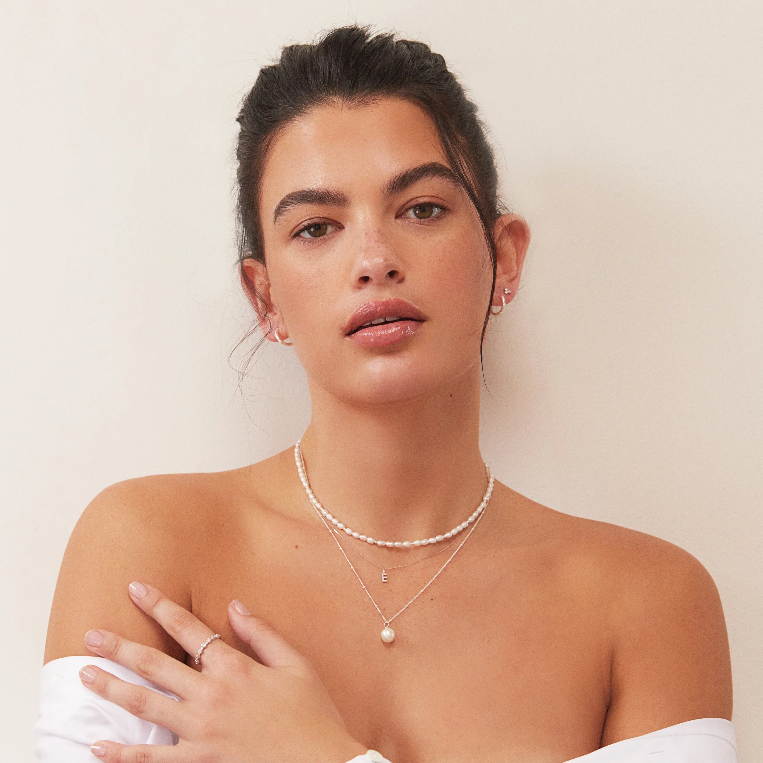 Silver Beaded Seed Pearl Choker - Image 4