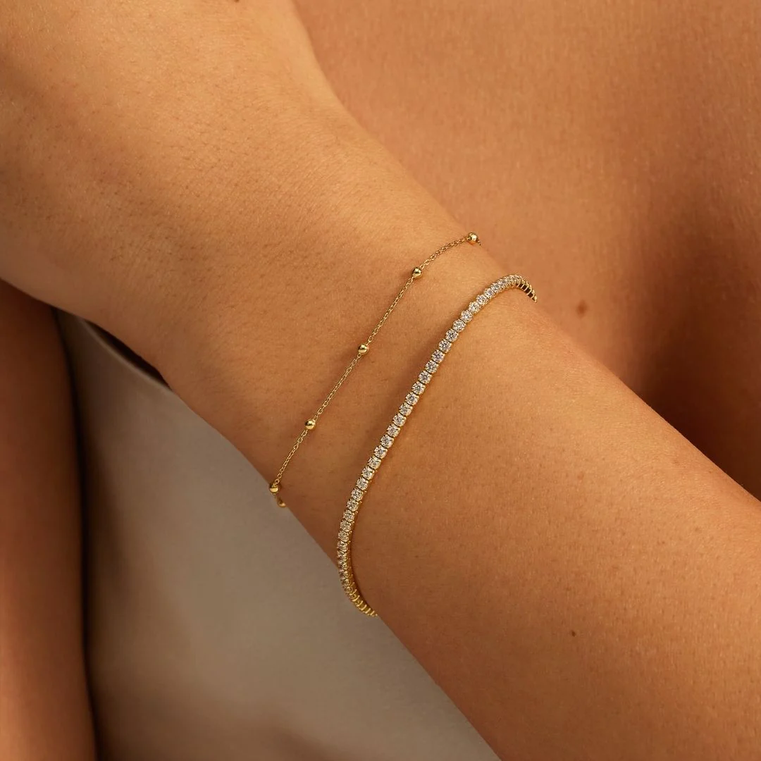 Silver Diamond Style Tennis Bracelet - Image 5