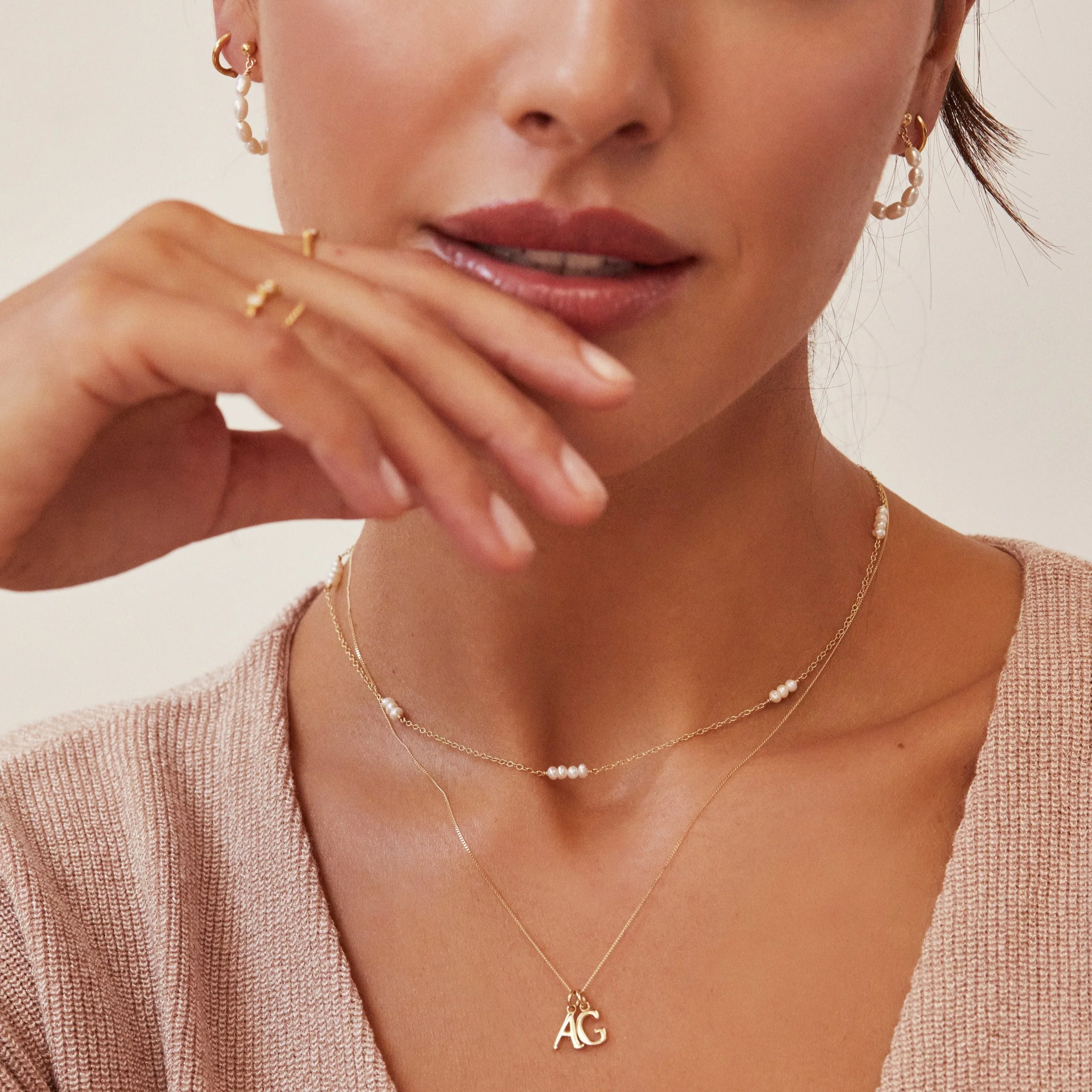 Silver Mini Pearl Choker - Image 4
