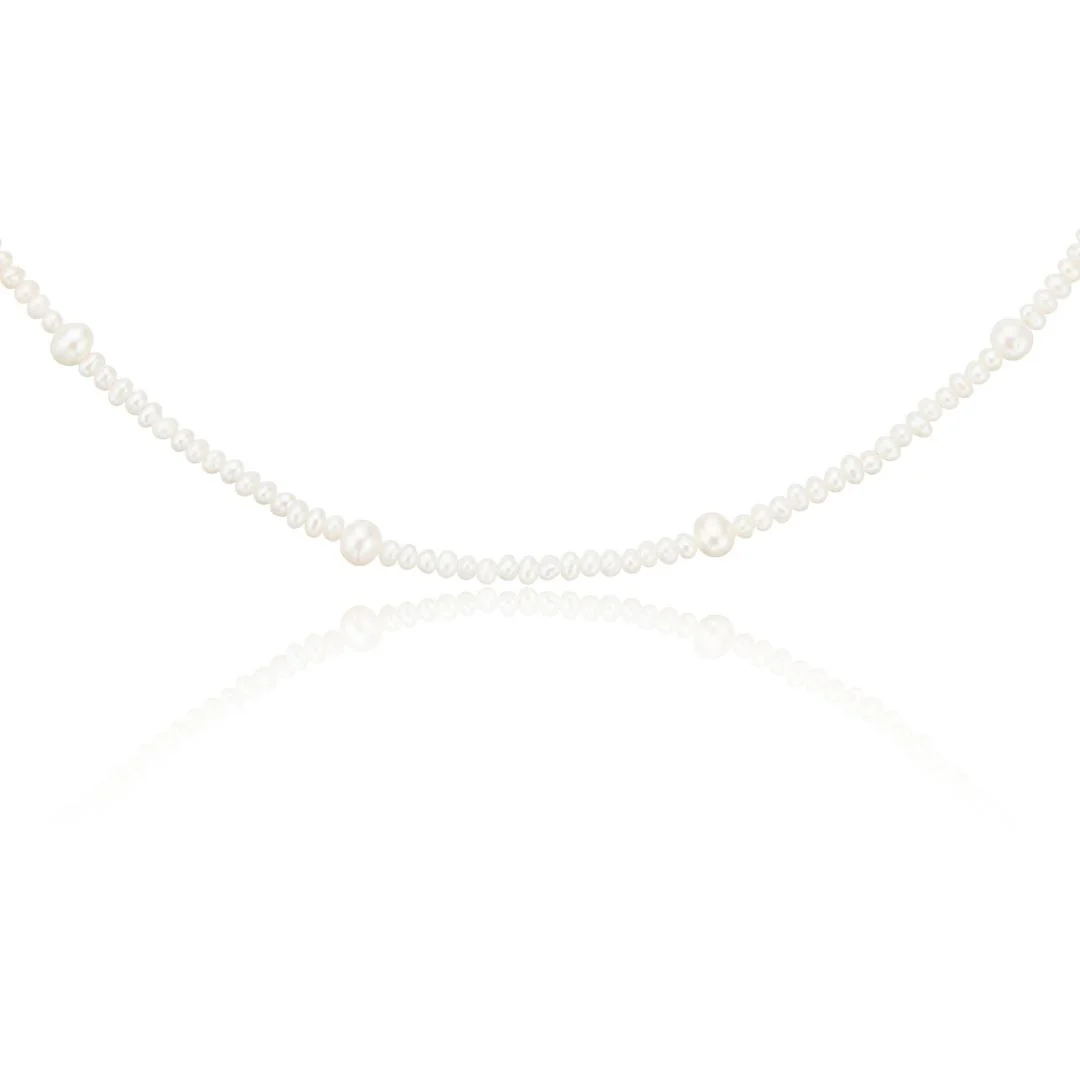 Silver Multi Pearl Choker - Image 6