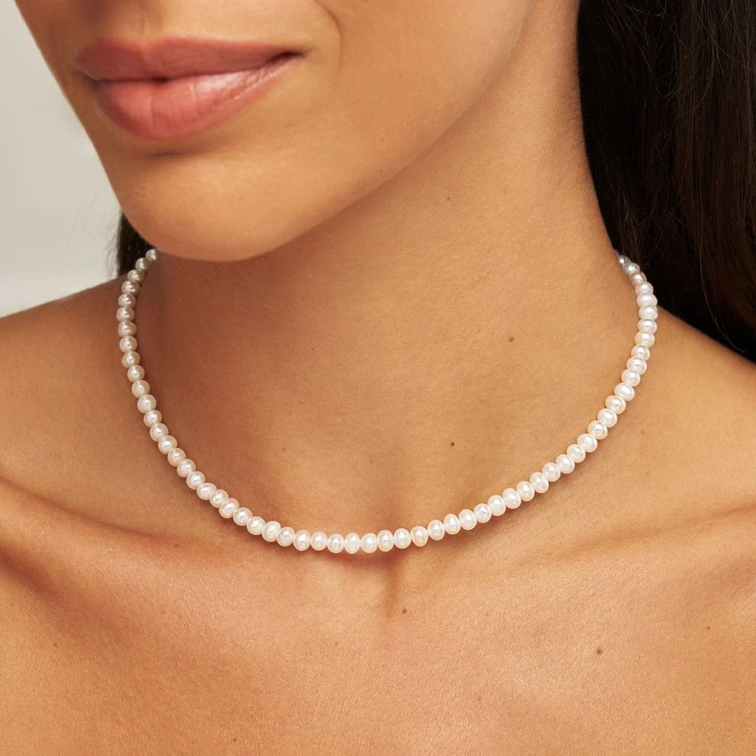 Silver Pearl Choker - Image 3