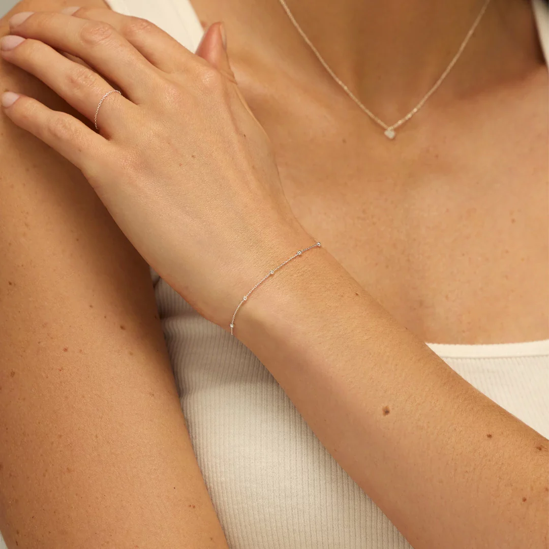 Silver Satellite Chain Bracelet - Image 4
