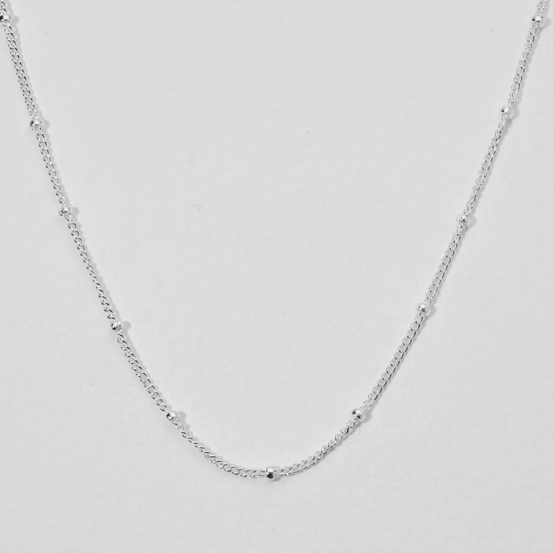 Silver Satellite Chain Necklace - Image 3