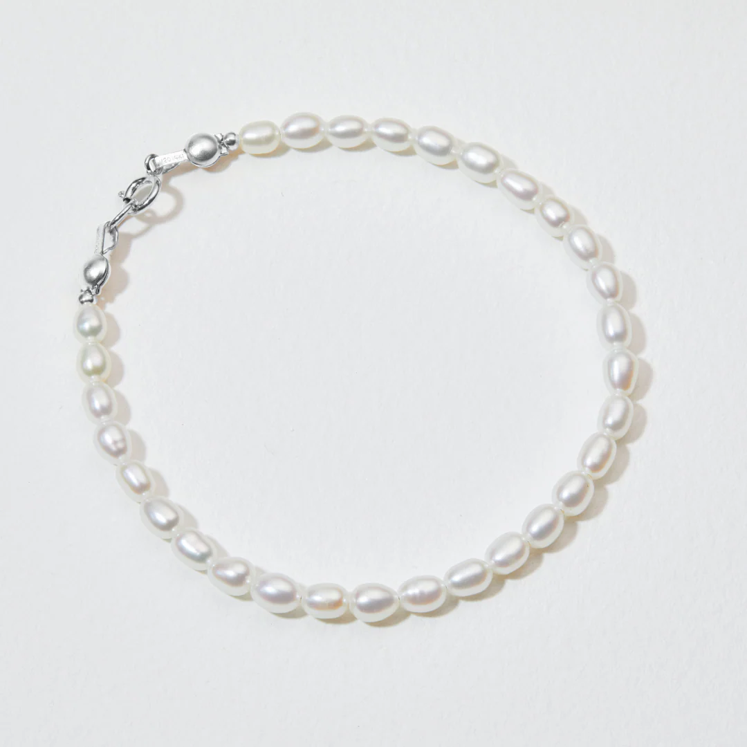 Silver Seed Pearl Bracelet - Image 4