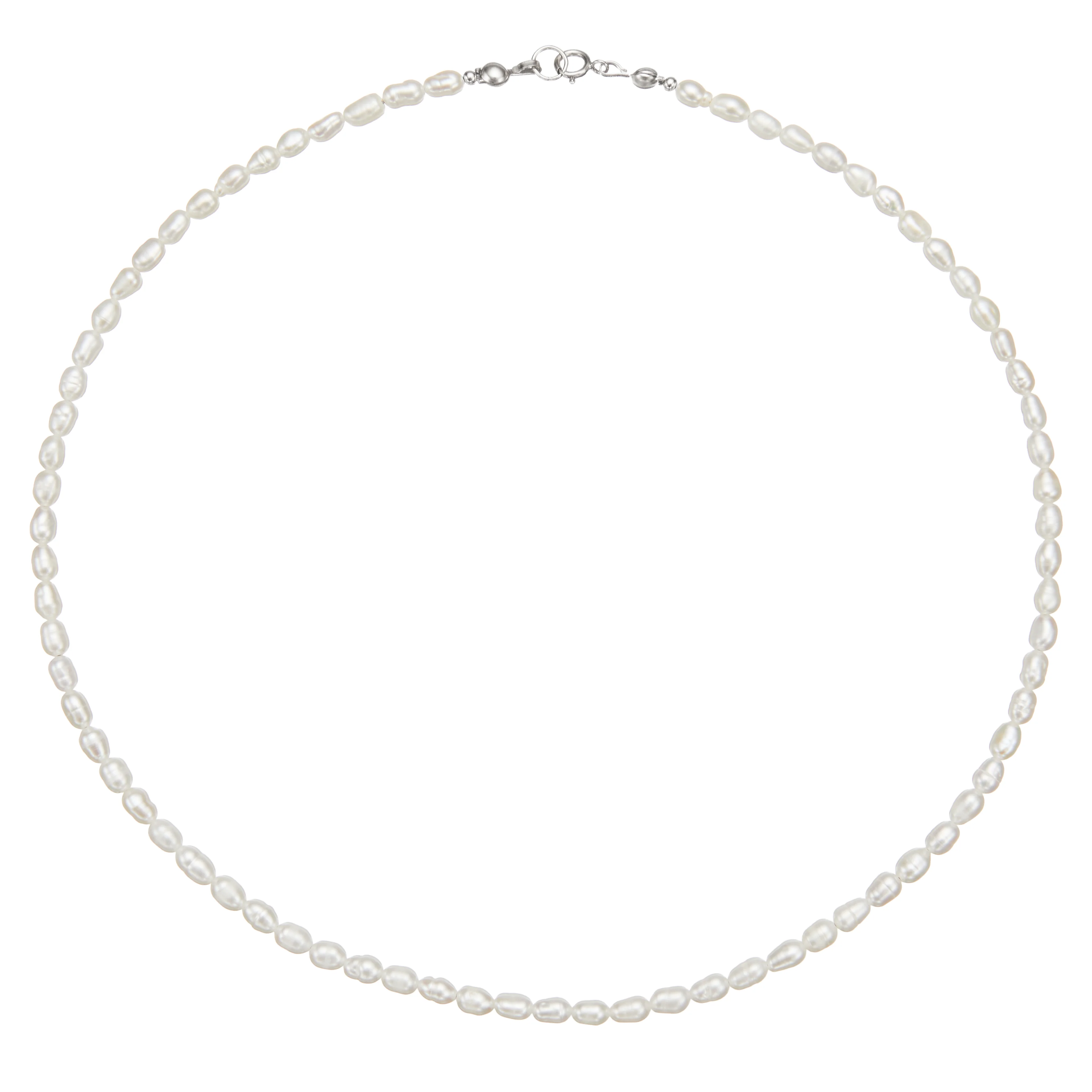 Silver Seed Pearl Choker