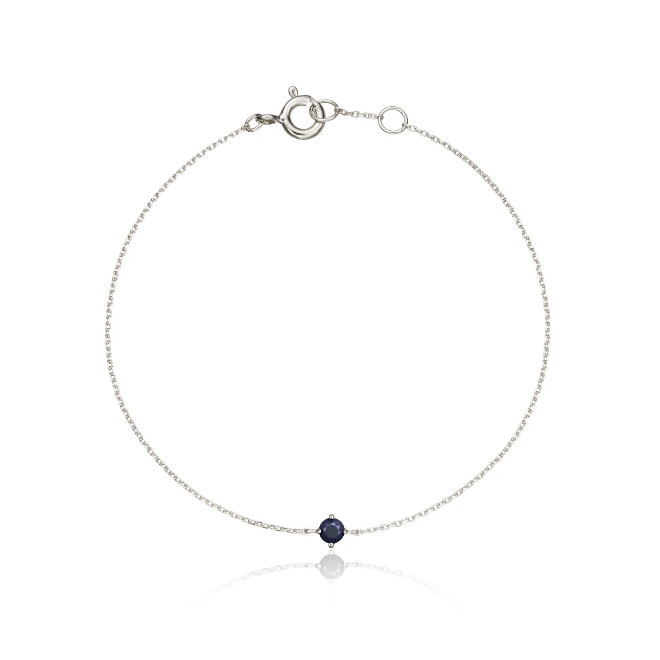Silver Small Birthstone Pendant Bracelet - Image 11
