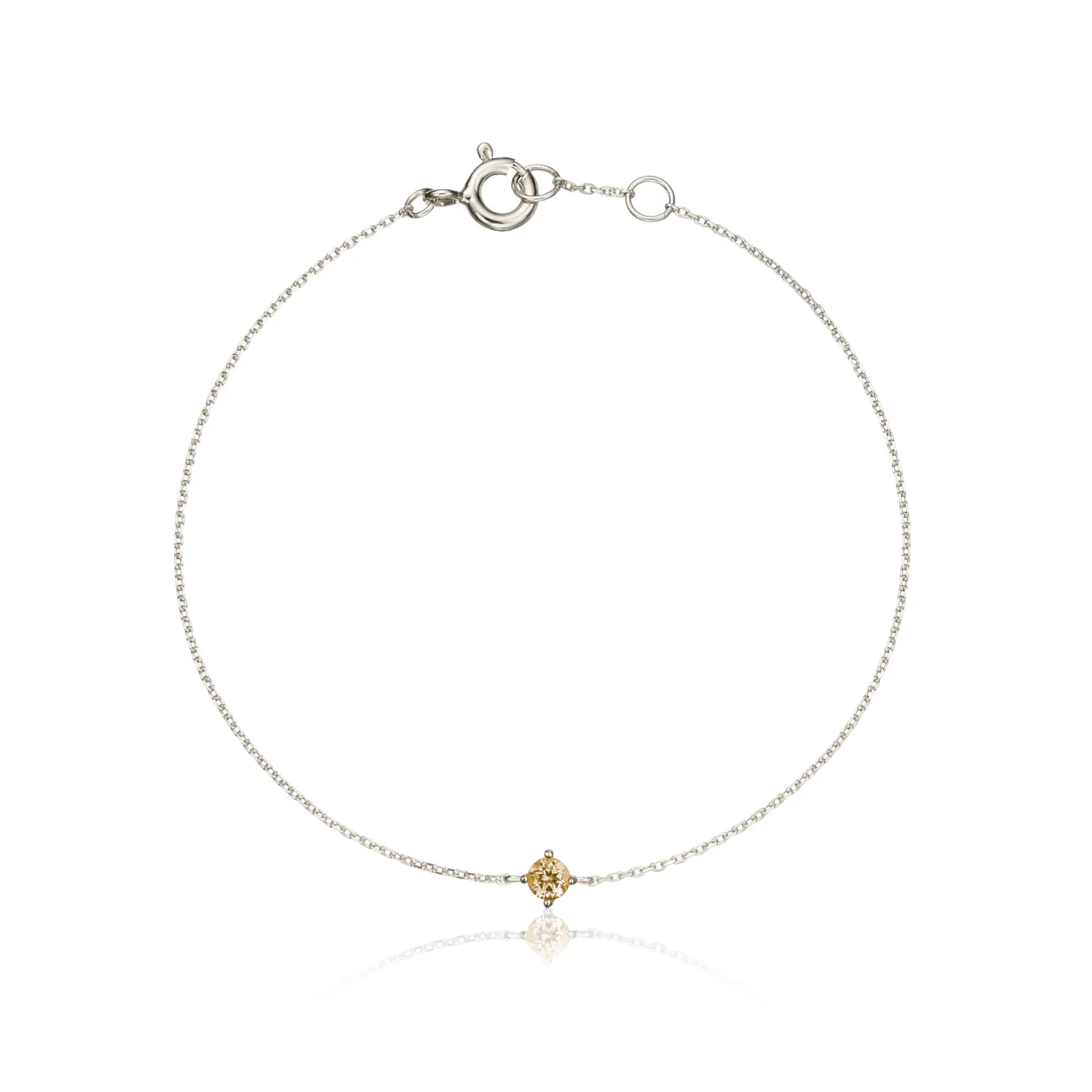 Silver Small Birthstone Pendant Bracelet - Image 14