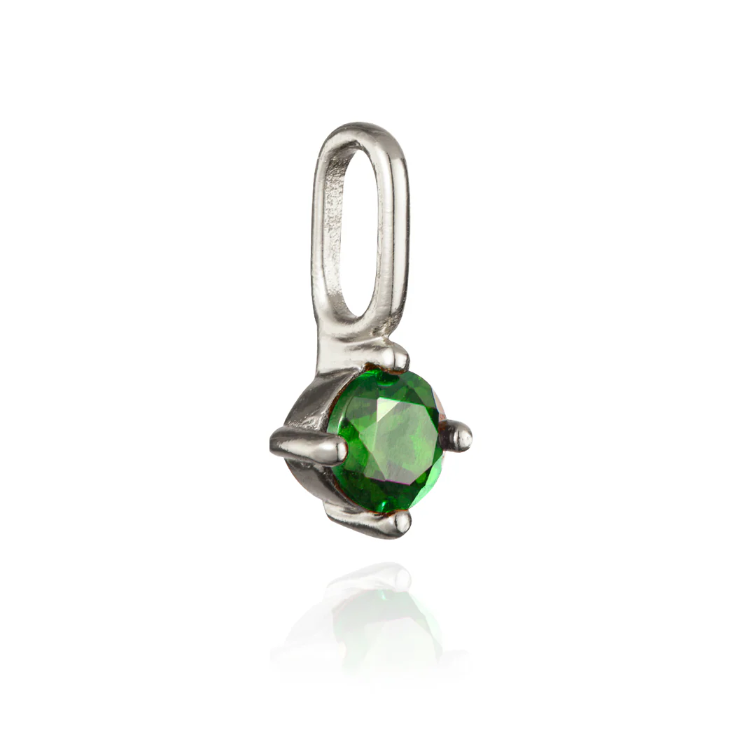 Silver Small Individual Birthstone Charm - Image 10