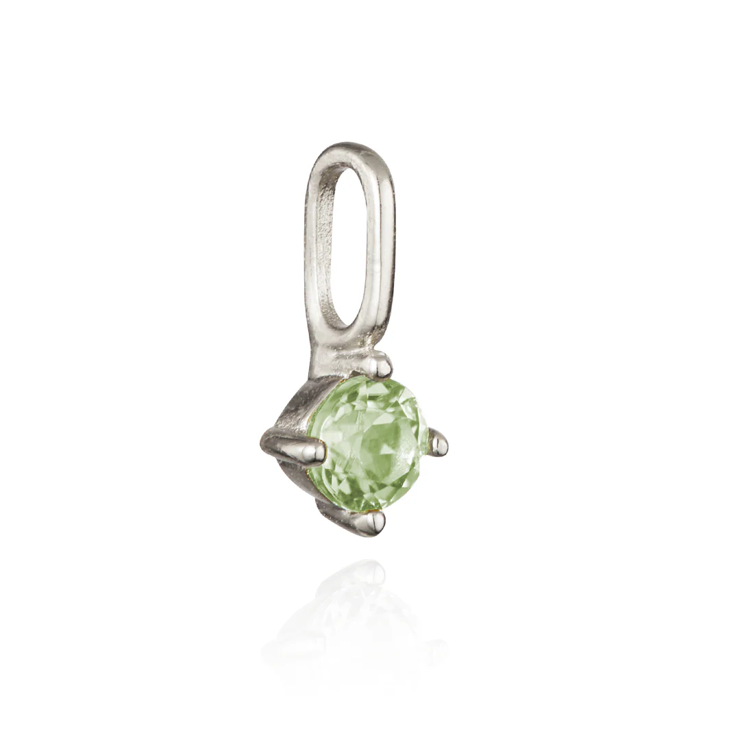 Silver Small Individual Birthstone Charm - Image 6