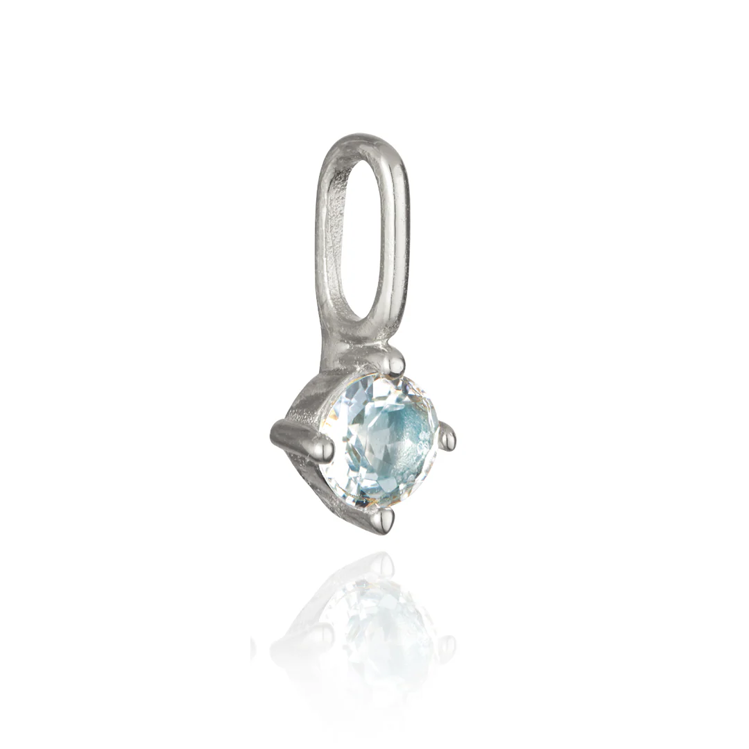 Silver Small Individual Birthstone Charm - Image 8