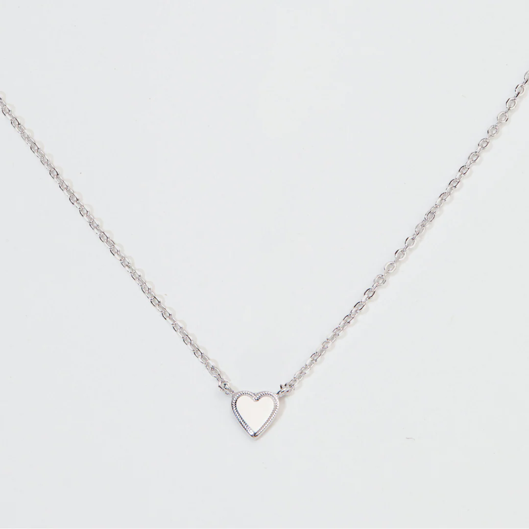 Silver Tiny Heart Necklace - Image 5