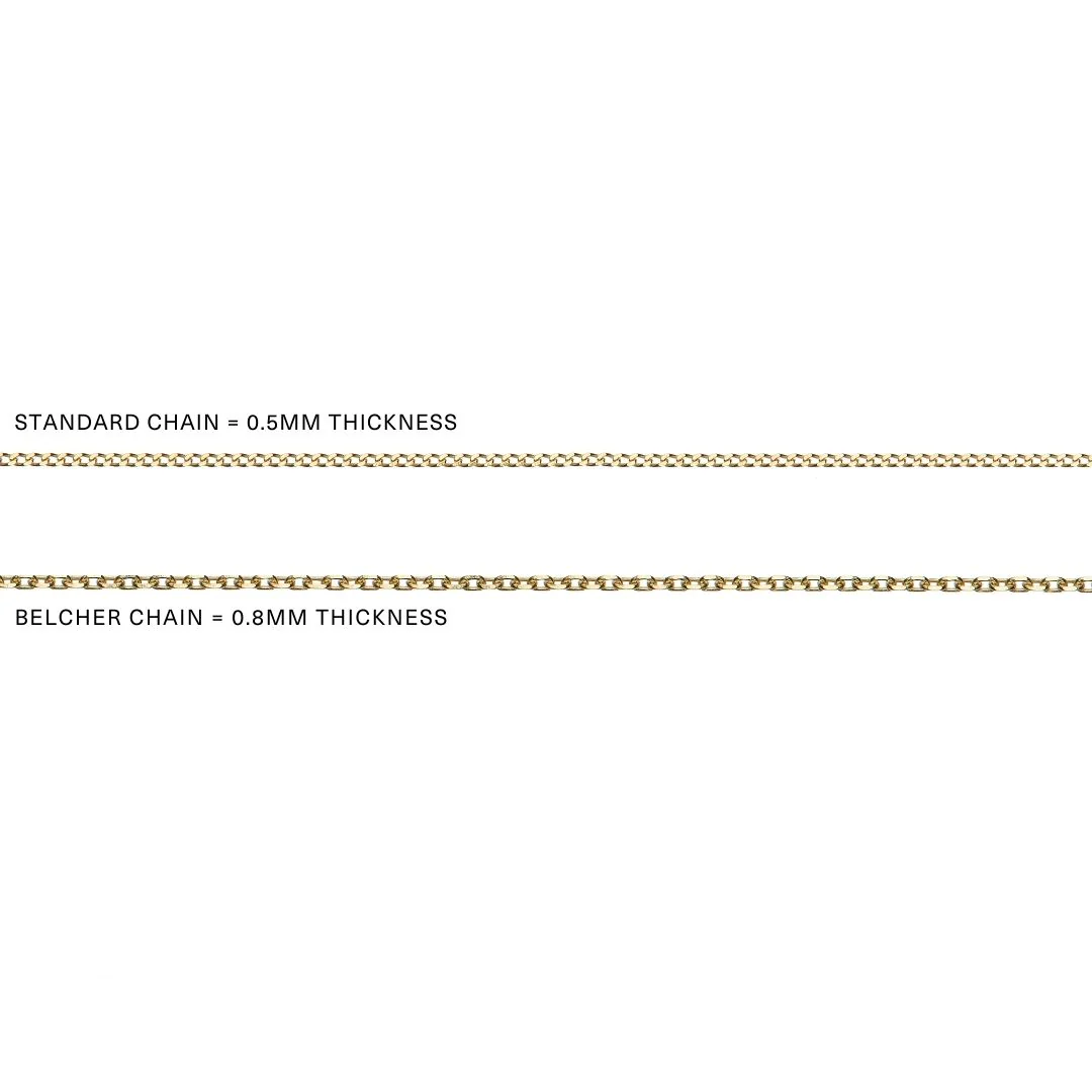 Solid Gold Initial Letter Necklace - Image 10