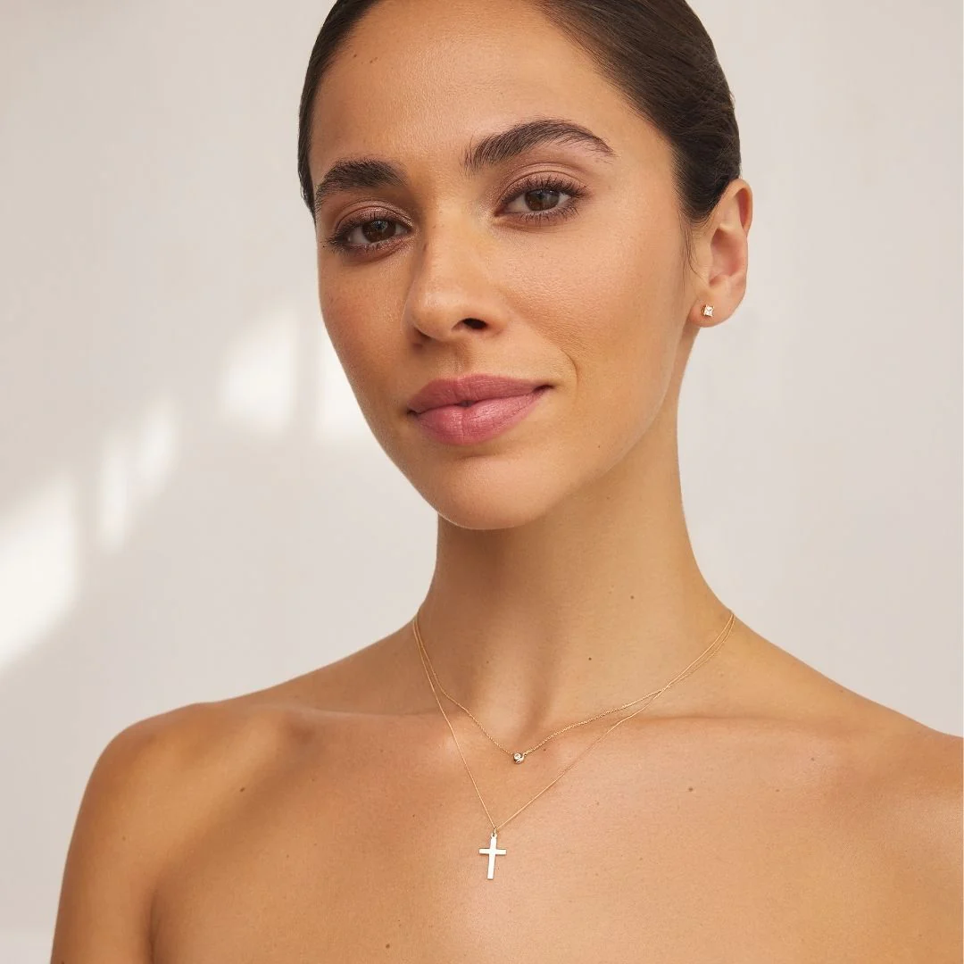 Gold Cross Necklace - Image 2