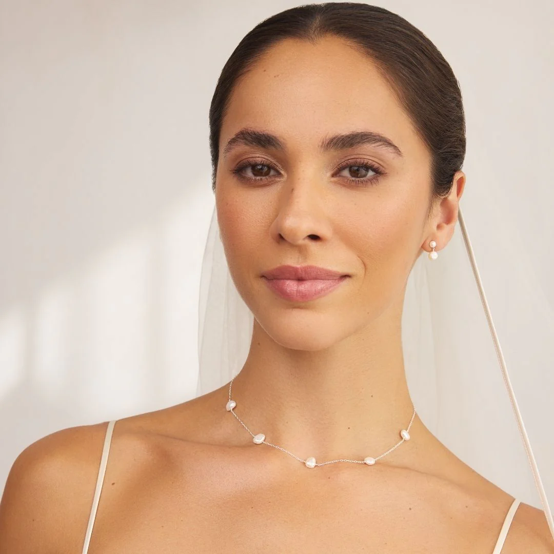Silver Five Baroque Pearl Choker - Image 3