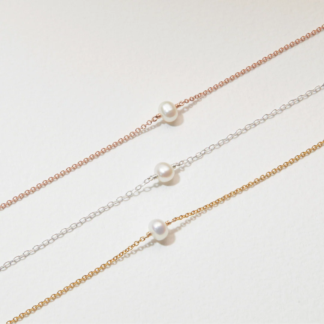 Silver Single Pearl Choker - Image 9