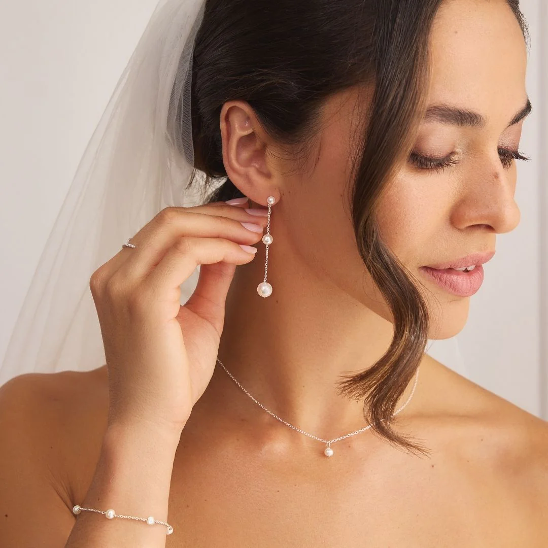 Silver Single Pearl Necklace - Image 2